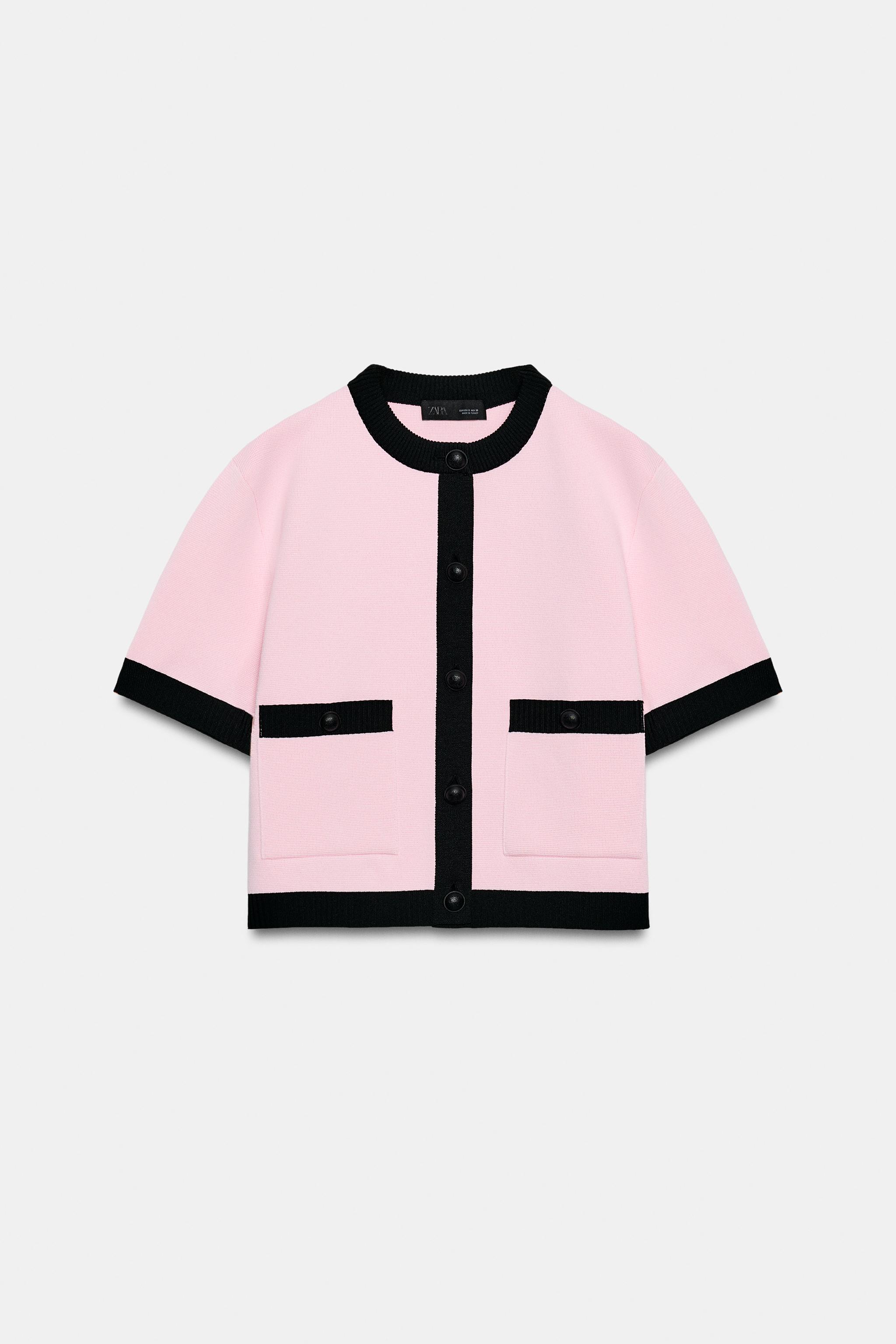 COMBINATION SHORT SLEEVE KNIT JACKET